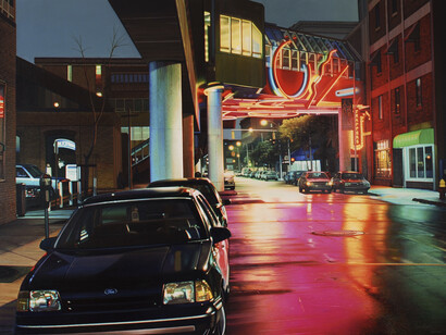 Robert Gniewek, Greektown, Beaubien Street, 2020. Courtesy of Louis K. Meisel Gallery