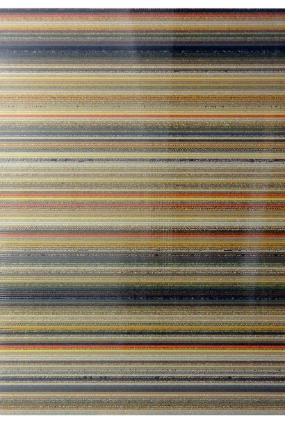 Loris Cecchini, The polychromeseedsessions (collection 1), 2015, Semi naturali incapsulati in policarbonato alveolare protetto UV, legno e cornice metallica, 151 x 201 x 5 cm