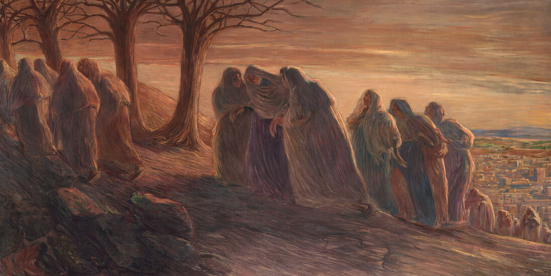 Gaetano Previati, La via al Calvario, 1901-1904, olio su tela Milano, Museo Diocesano Carlo Maria Martini