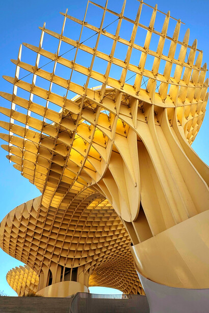 Seville, Spain. Metropol Parasol, a wooden parametric structure in La Encarnación Square
