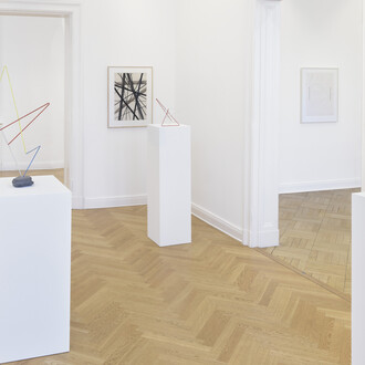 Norbert Kricke and Dieter Krieg, exhibition view. Courtesy of Galerie Friese. Photo by Eric Tschernow