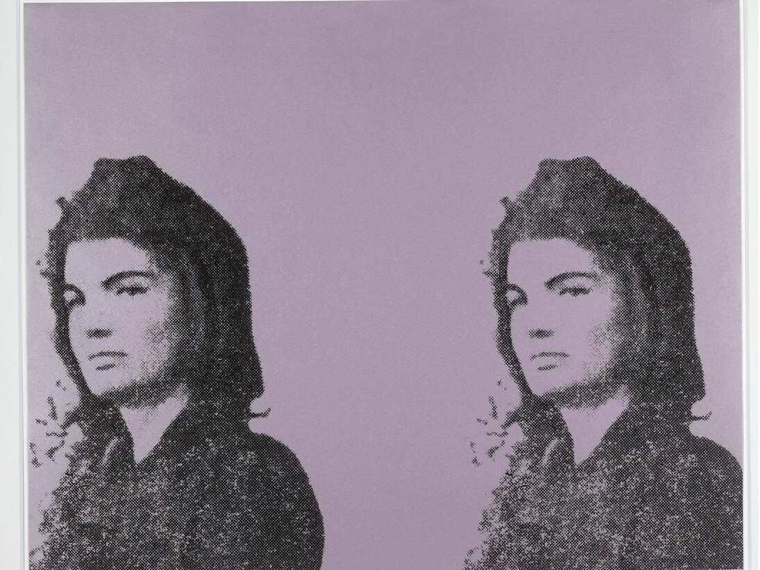 Andy Warhol, Jackie II (Jacqueline Kennedy II), from 11 Pop Artists, vol. II, 1965, published 1966, colour screen print © 2016 The Andy Warhol Foundation for the Visual Arts, Inc. / Artists Rights Society (ARS), New York and DACS, London.