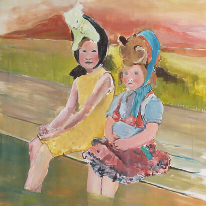 Milena Sgambato,By this river.3, acrilico su tela, 80x70 cm