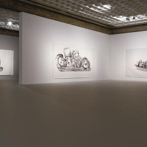 Netta Lieber Sheffer, Shattered hopes and roads not taken, exhibition view. Courtesy of Tel Aviv Museum of Art