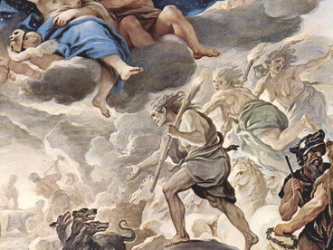 Luca Giordano, La barca de Caronte, El sueño de la noche y Morfeo (detalle), 1684-1686