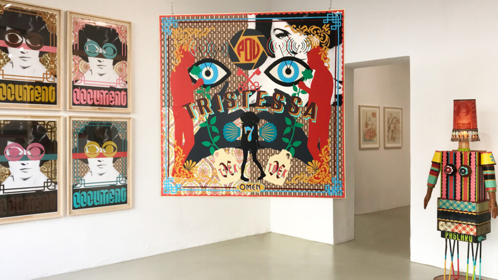 Aaron Rose & Natalie Krim. Courtesy of Circle Culture Gallery
