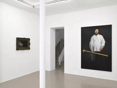 Youcef Korichi, Alidade de nuit, vue d'exposition. Avec l'aimable autorisation de Suzanne Tarasieve