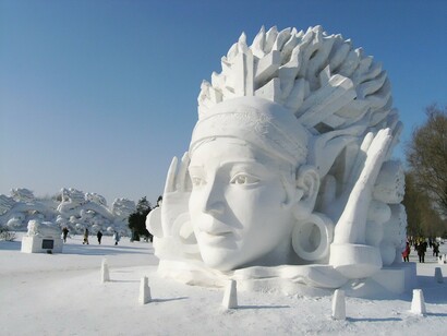 Escultura de nieve