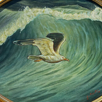 Danny Galieote, Bird n' barrel. Courtesy of JoAnne Artman Gallery