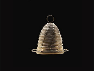 Vaso da miele in argento dorato Giorgio III su supporto, Alan e Simone Hartman Collection presso Christie's 