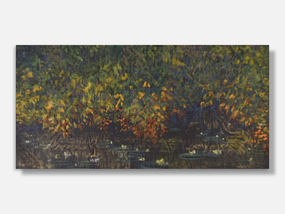 Lily Pond in Early Autumn I_Wang Tingxin_ 2016 . Courtesy of Halcyon Gallery
