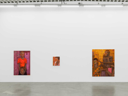 Aly Helyer, Weight of love, exhibition view. Courtesy of Almine Rech
