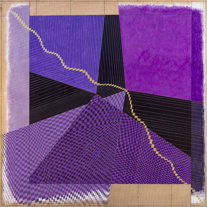 Oscar Piattella, Cosmologia in viola, 2016. Per gentile concessione del LabOratorio degli Angeli