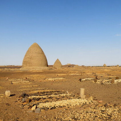 Old Dongola, tombe  mussulmane
