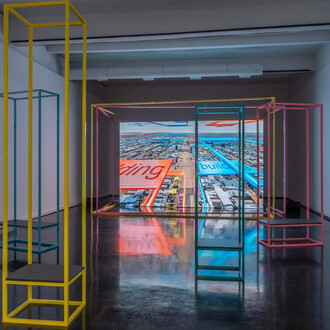 Hito Steyerl, Mechanical kurds, veduta della mostra. Cortesia di MACRO