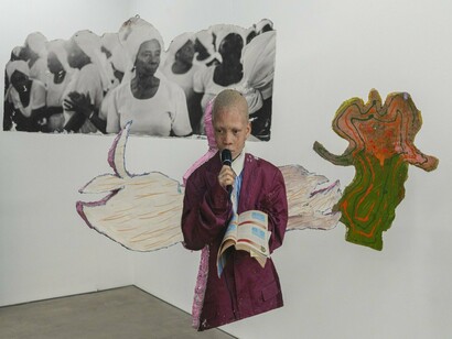 Installation View, Go Tell It On The Mountain, 2024. Photo By Cary Whittier. Courtesy of Swivel Gallery