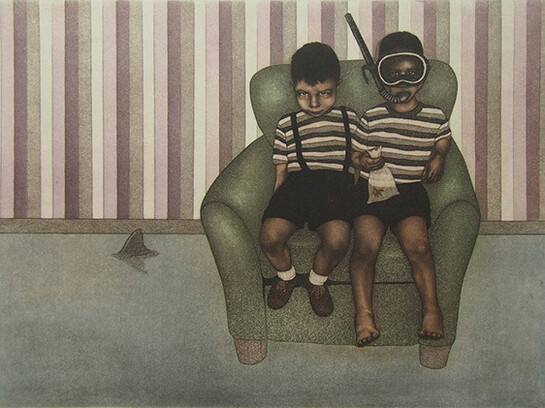 Carrie Lingscheit, Mischief, Intaglio
