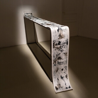 Francesca Grilli, Kepler 62h, 2015, intaglio printing on paper, 31 × 350 cm