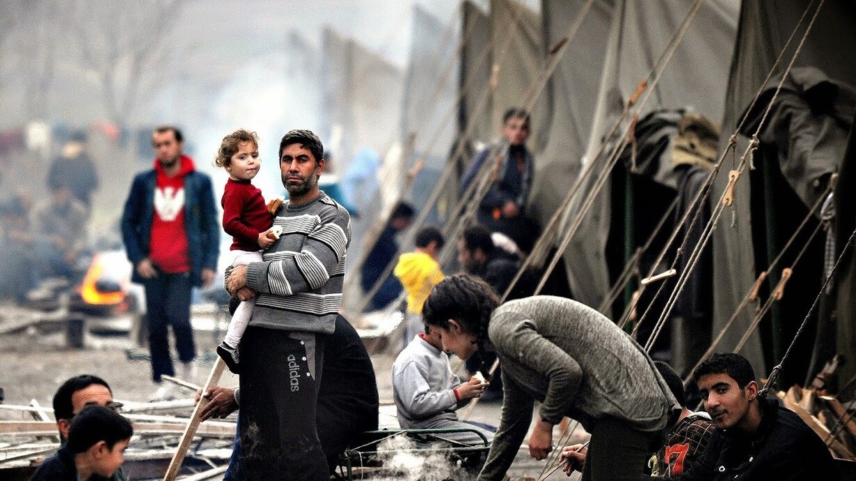 LA vida cotidiana de un campamento de refugiados