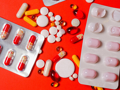 An assortement of pills and capsules