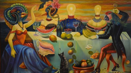 «Disertación de los poetas en la mesa», Julio Visquerra