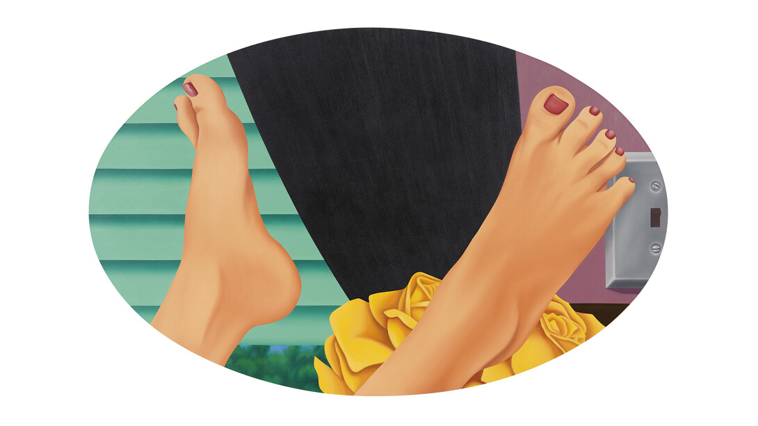 Tom Wesselmann, Bedroom Pain ng #21, 1969 - 1975, Oil on canvas, 59 3/4 x 94 inches 151.8 x 238.8 cm. © The Estate of Tom Wesselmann /Licensed by VAGA, New York. Courtesy Gagosian.