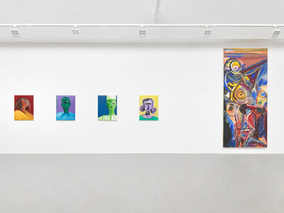 El Hadji Sy, exhibition view. Courtesy of Galerie Barbara Thumm