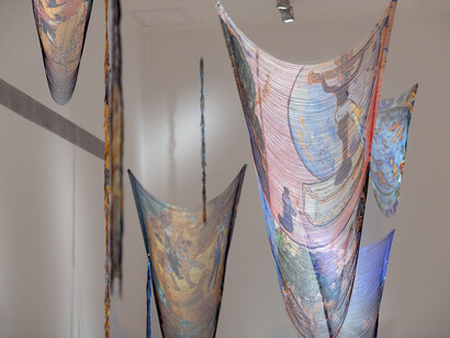 Fabienne Hess, Threads of the invisible, exhibition view. Courtesy of Museo Amparo