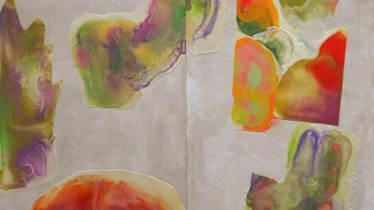 Peter Flaccus, The Islands, 2013, encausto su masonite, cm 183 x 200