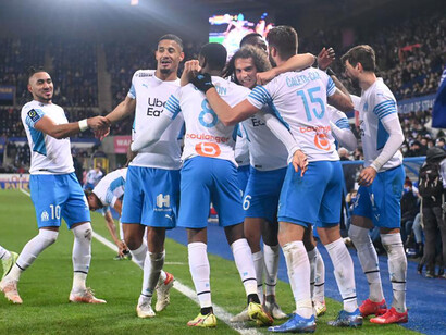 Équipe Olympique de Marseille. Aujourd’hui, le club phocéen a, sportivement, son avenir européen incertain © Icon Sport