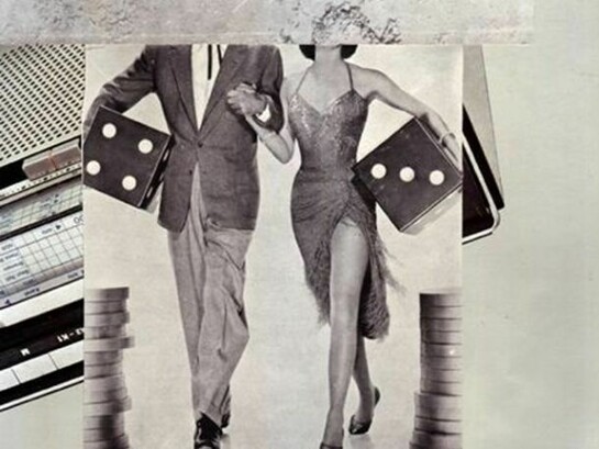 Eli Cortiñas, Dirty your face with longing and grace, 2013,collage on paper