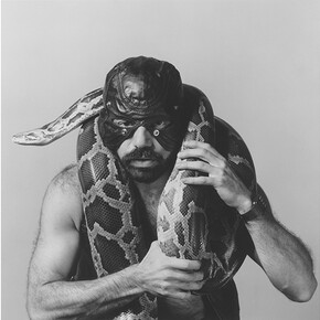 Robert Mapplethorpe, Snakeman, 1981 © The Robert Mapplethorpe Foundation. Used by permission. Courtesy of The Kinsey Institute ®