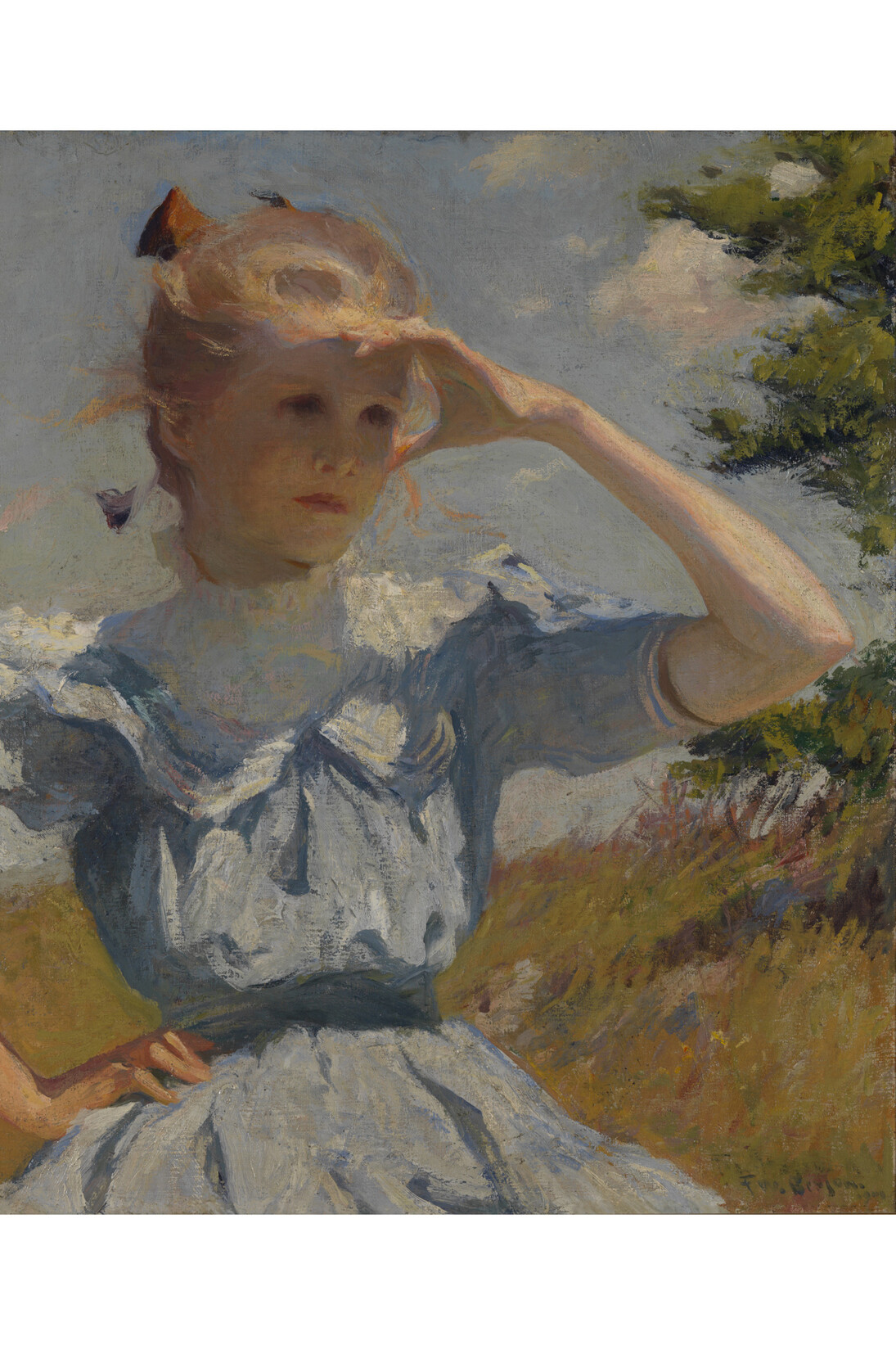 Frank W Benson, Eleanor, 1901, Oil on canvas, Museum of Art, Rhode Island School of Design
