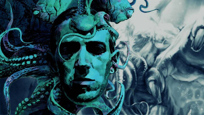 Retrato del escritor estadounidense, H. P. Lovecraft