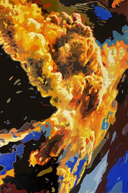 Grace Graupe-Pillard, The day the world stood still: prelude (detail), 2023. Courtesy of Hal Bromm Gallery