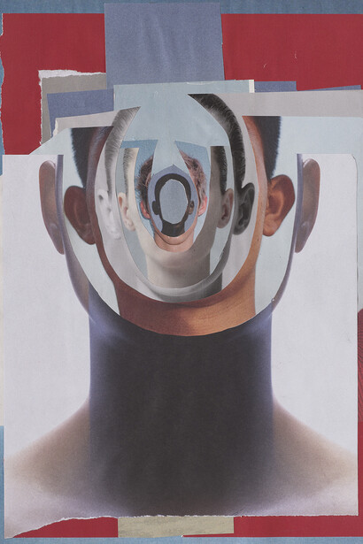 Christian Marclay, Concentric listening (Red and blue) (detail), 2024. Courtesy of Gallery Koyanagi © Christian Marclay 