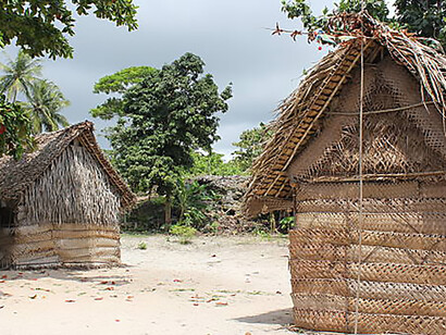 Discover the captivating island structures on Kiriwina Island, Papua New Guinea, exemplifying traditional vernacular architecture