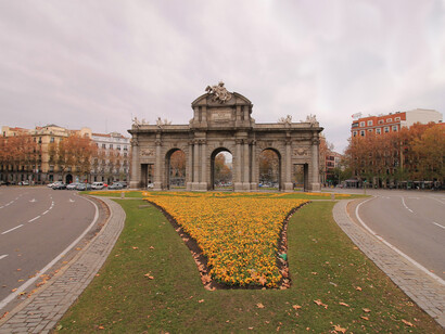 Puerta de Alcalá en la Plaza de la Independencia, Madrid, España