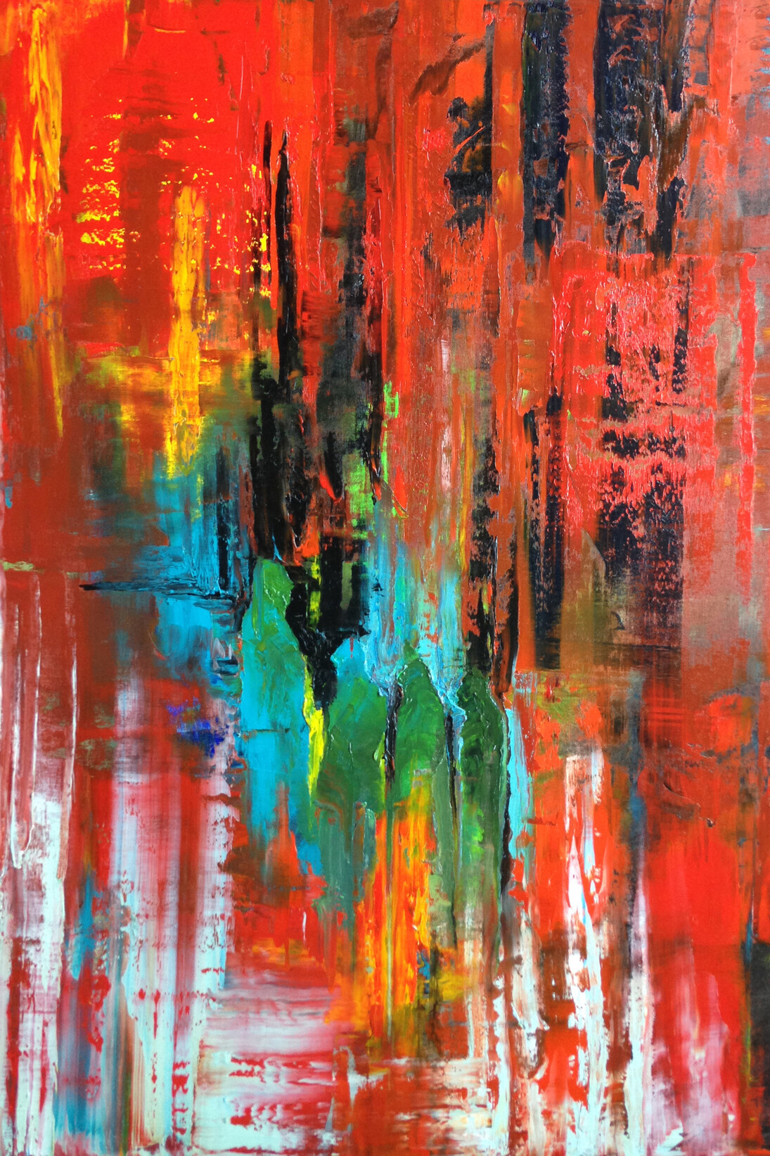Ayda Mansour, Untitled 32, Oil on Canvas, 48” x 36”, Courtesy of Agora Gallery 