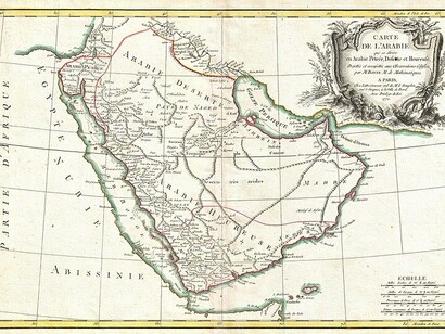 The 'Persian Gulf' in the 1771 Bonne map of Arabia