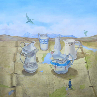 Three Welsh artists. Courtesy of Ffin Y Parc