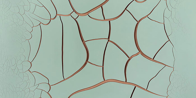 Adriana Varejão, Green Song - LA, 2017, Oil and plaster on canvas, 70 7/8 × 70 7/8 inches (180 × 180 cm)
© Adriana Varejão. Photo by Jaime Acioli