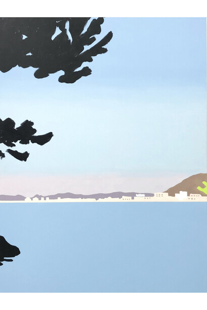 Nobuyuki Takahashi, Sounds of August, 2023, acrylic on canvas, 145.5x112 cm. Courtesy the artist and Rena Bransten, San Francisco