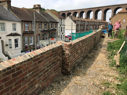 Emily Peasgood. Halfway to Heaven. Commissioned by the Creative Foundation for Folkestone Triennial 2017. Set up image by Emma Wilcox