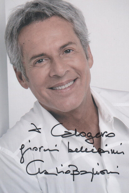 Un autografo di Claudio Baglioni