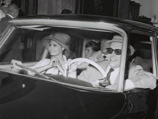 Marcello Geppetti (1933-1998), Carlo Ponti, Sophia Loren and Vittorio De Sica, Rome, 1961, MGMC & Solares Fondazione delle Arti