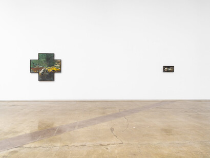 Shiwen Wang, The river returns nothing of what it takes, exhibition view. Courtesy of Michael Kohn Gallery