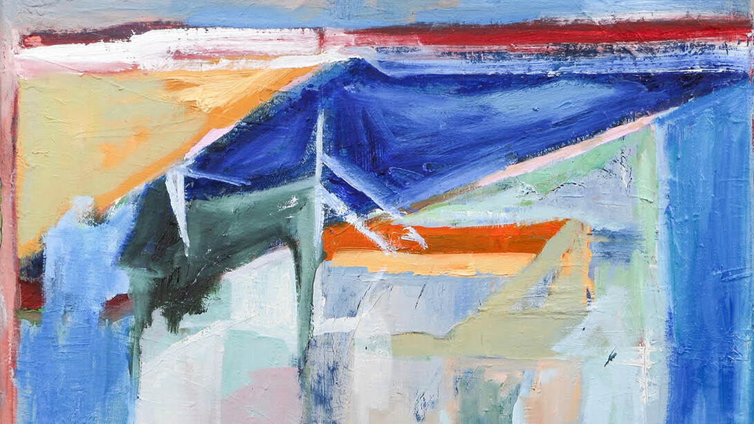 Ragellah Rourke, Night Swim, 2024. Courtesy of Carrie Haddad Gallery