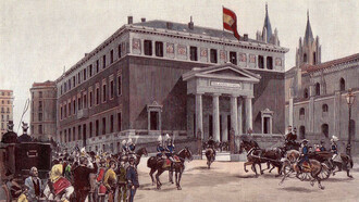 Inauguración del edificio de la Real Academia Española
