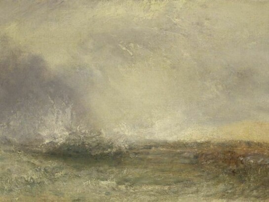 JMW Turner, Stormy Sea Breaking on a Shore, 1840-45, Yale Center for British Art, Paul Mellon Collection